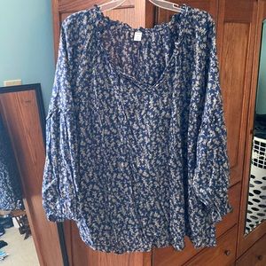 Old Navy 3X - NWOT - navy and white